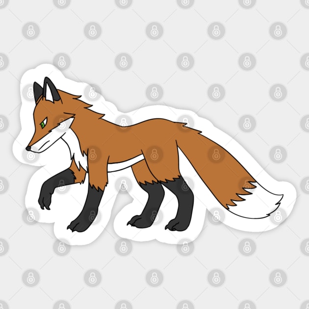 Suspicious Fox Sticker by Firestorm Fox
